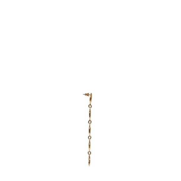 Chloé Women Gold Brass Chloé Script Drop Earrings